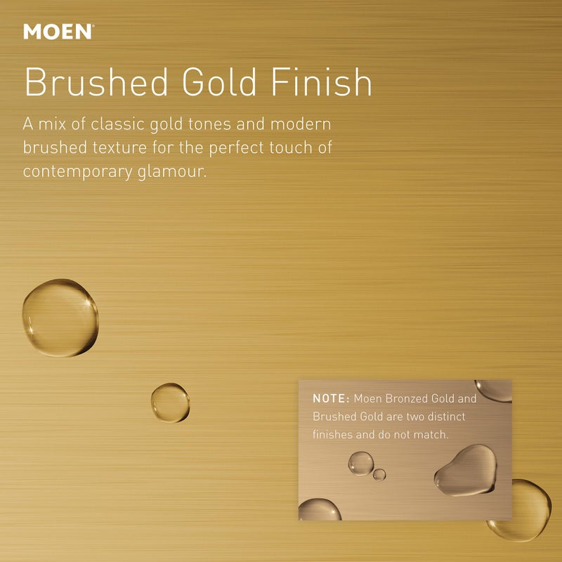 Moen 102763BG 4-Inch Screw-In Shower Strainer Drain Cover, Brushed Gold - Image 2